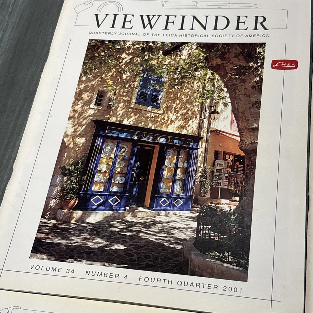 2001 V34 1-4 ~ Viewfinder Leica Quarterly Journals (LHSA) - Rare!